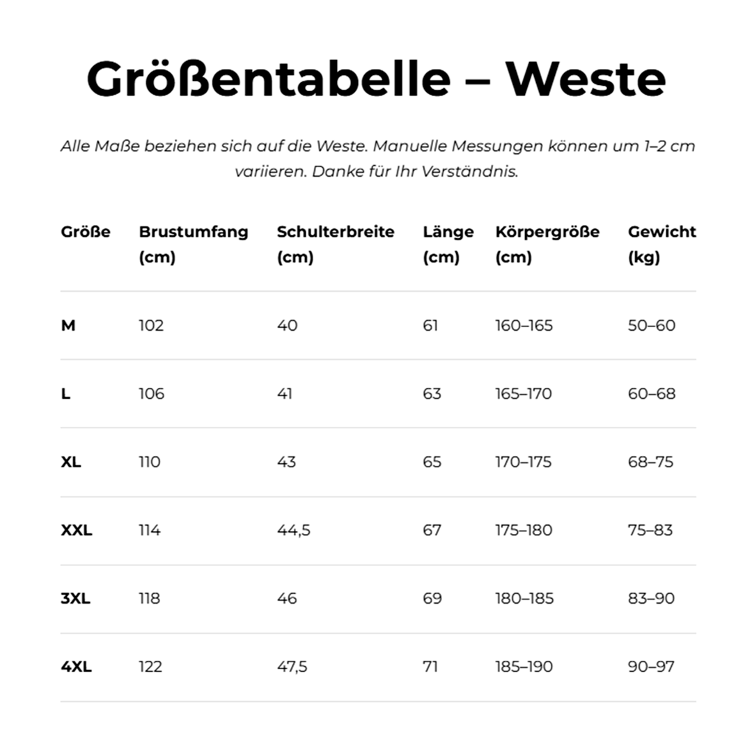 Weste + Kostenloser Pullover (RÄUMUNGSVERKAUF)
